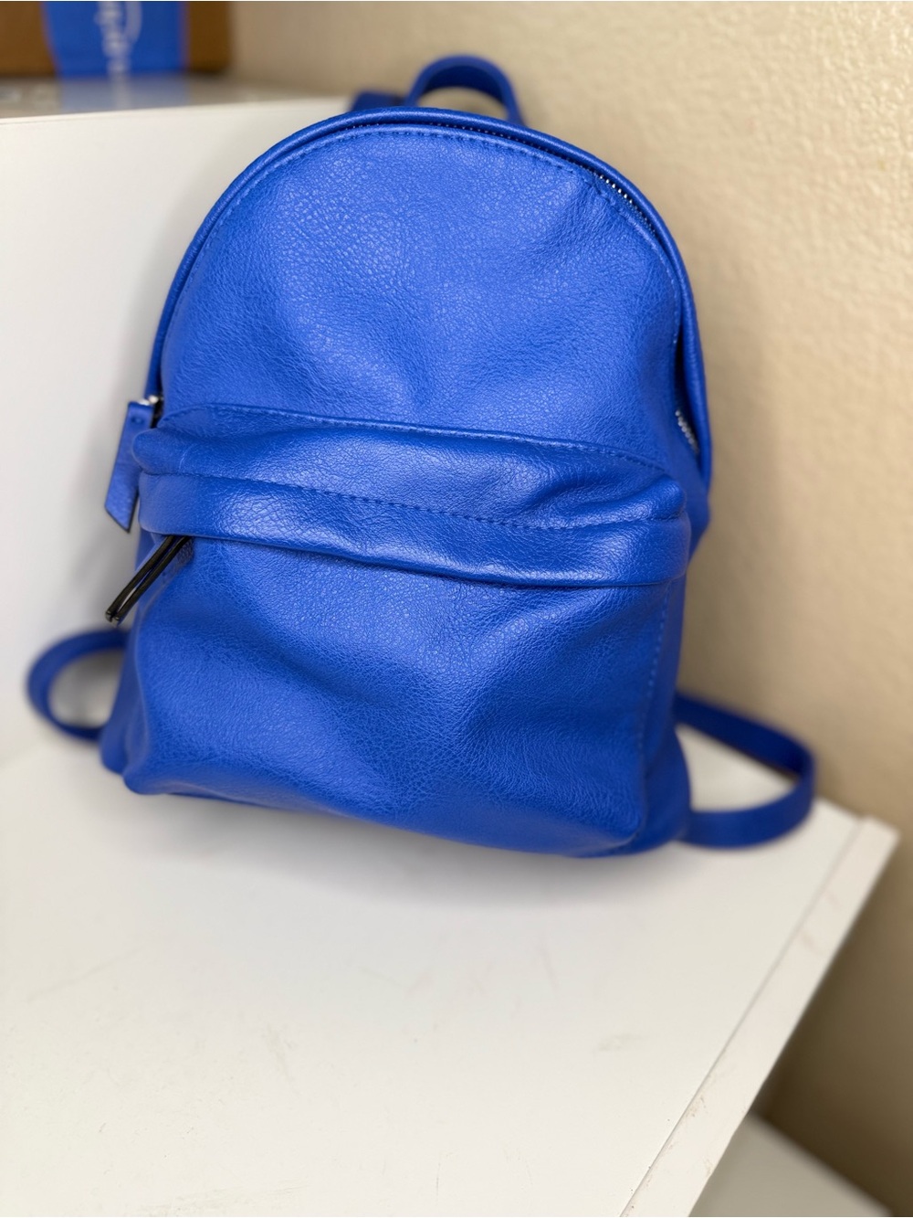 Wild Fable Cobalt Blue Mini Backpack Faux Leather Y2K Target Daypack